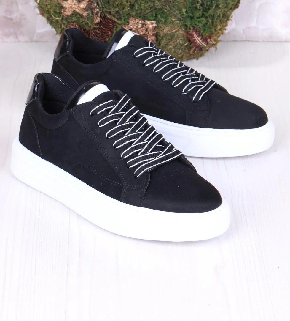 32539 Cnt Süet Suni Deri Kalın Taban Erkek Ayakkabı