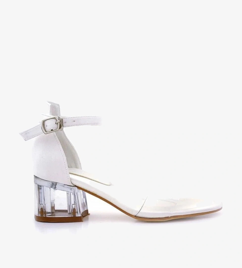 Hapshoe Kids Jessie Sedef Saten Kurdeleli Kız Çocuk Topuklu Ayakkabı model görseli