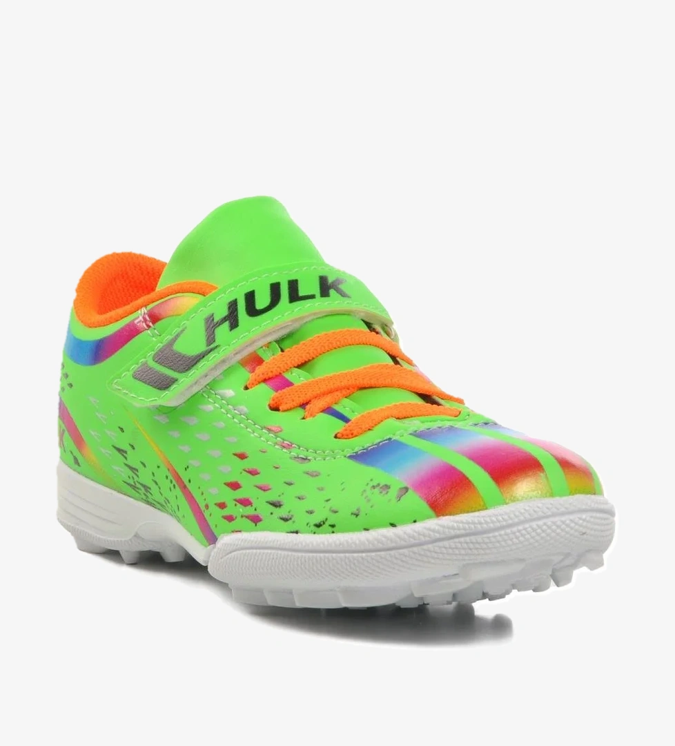 Hulk 129-F Yeşil-Beyaz Çocuk Halı Saha Ayakkabısı