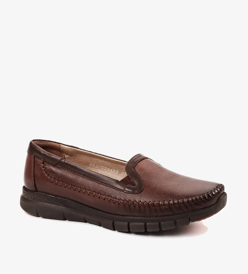 Forelli 29423 Laden Tam Ortopedik Hakiki Deri Kadın Günlük Ayakkabı - Görsel 1