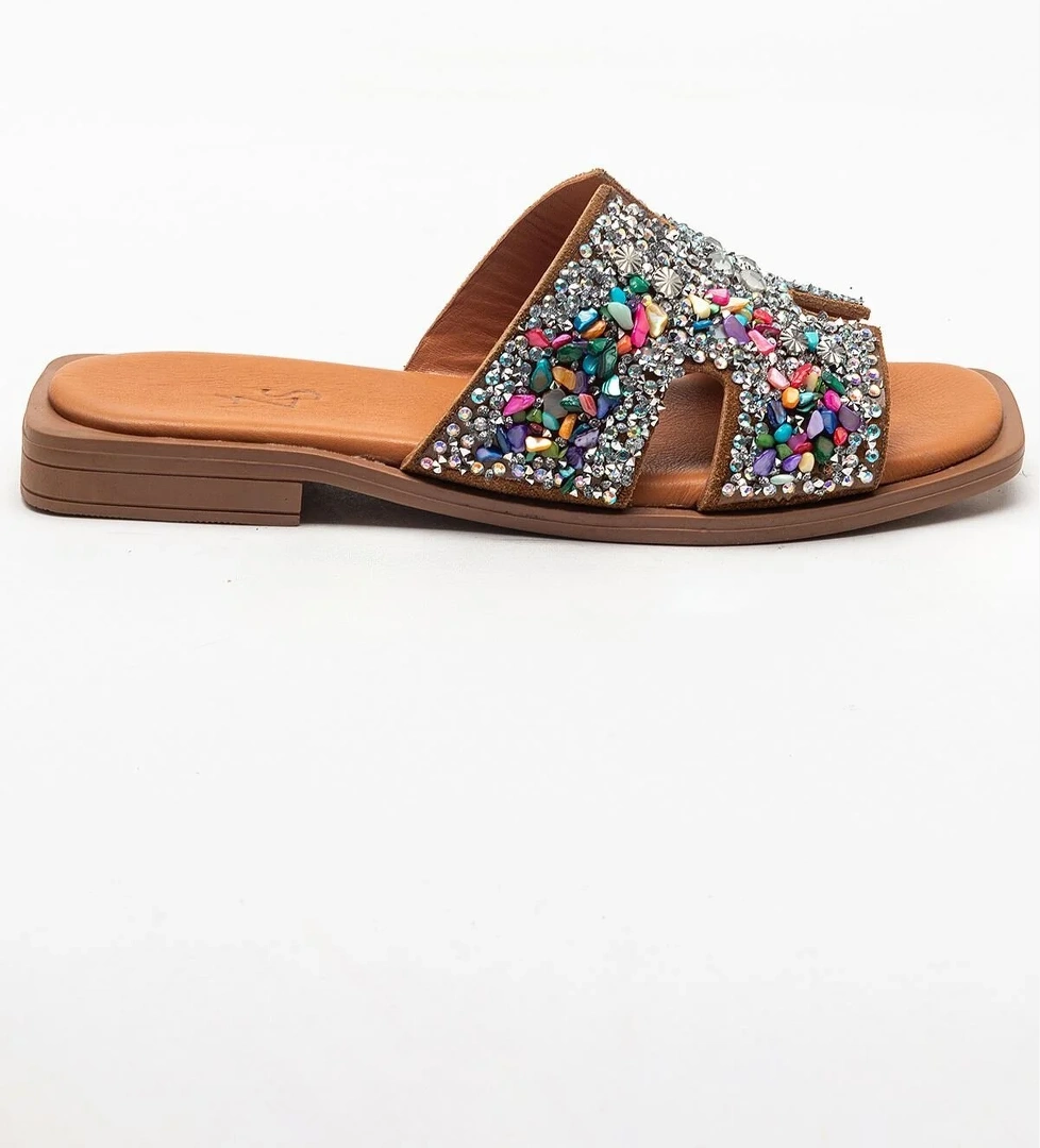 8016 Kadın Taşlı Terlik