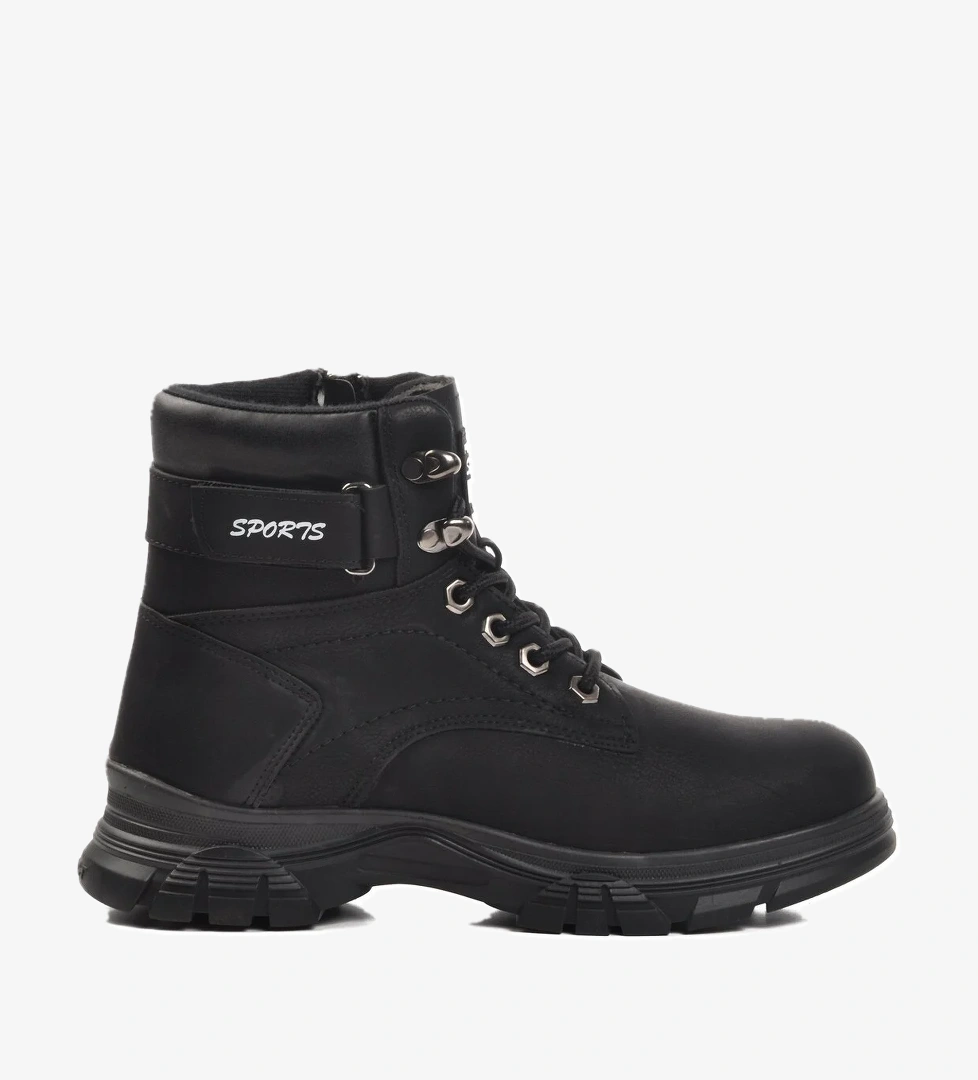 Aspor Siyah Nubuk İçi Polarlı Kadın Bot