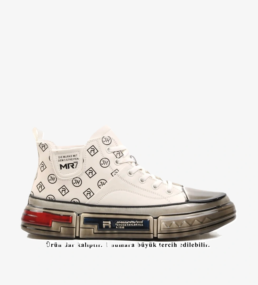 Beyaz Erkek Hi Sneaker