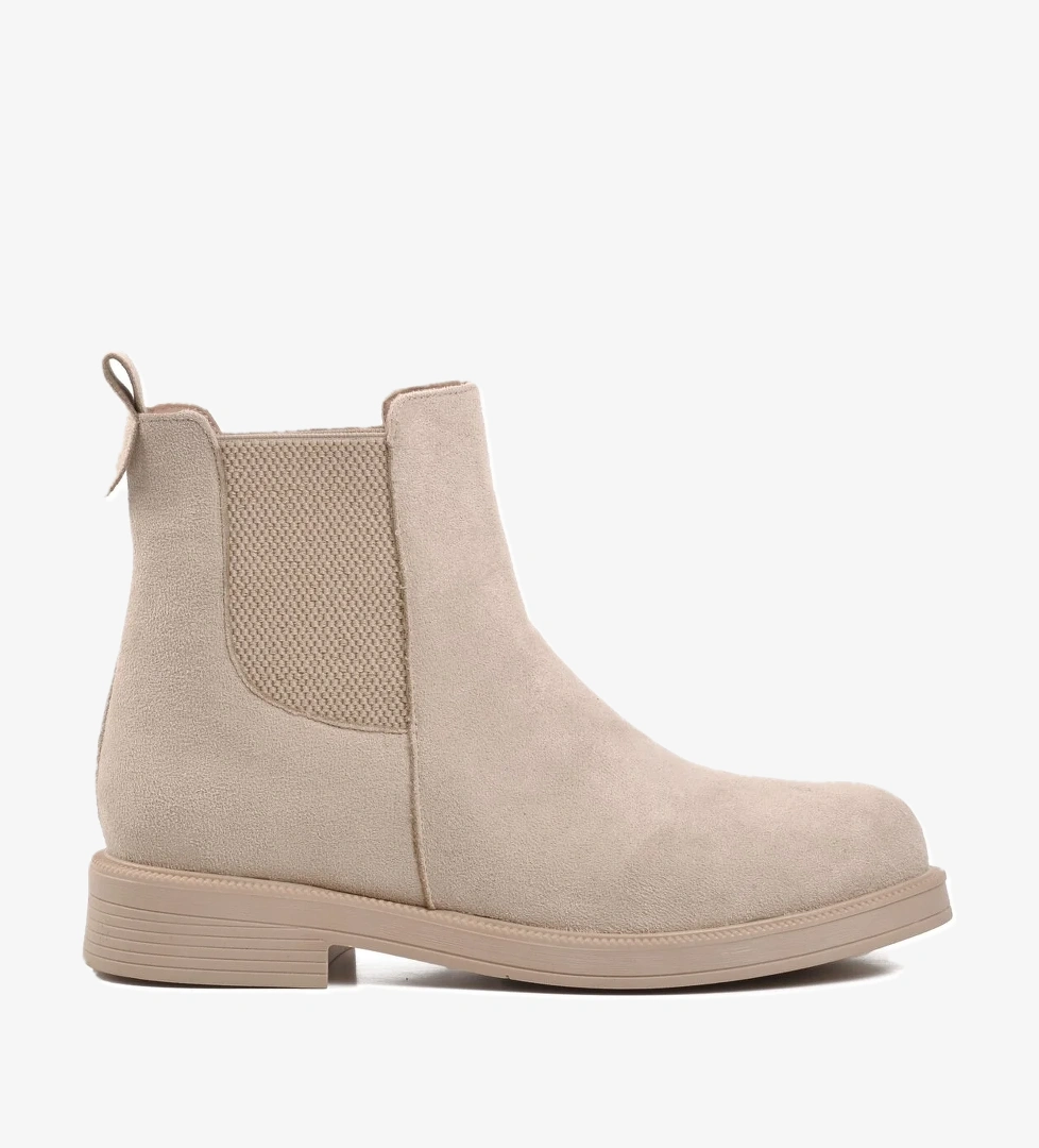 A Spor Aspor Bej Süet Kadın Chelsea Bot model görseli