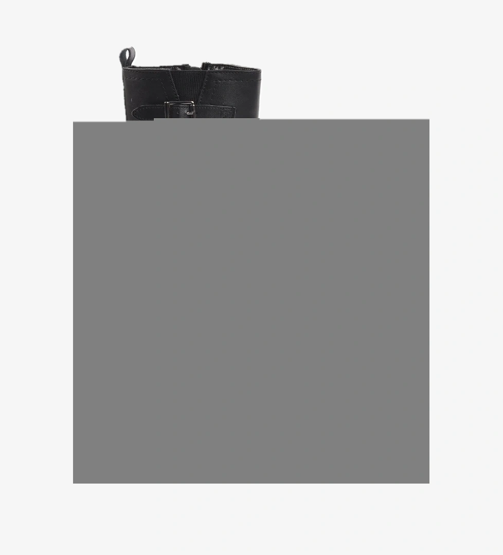 A Spor Aspor Siyah Bej Fermuarlı Kadın Biker Bot model görseli