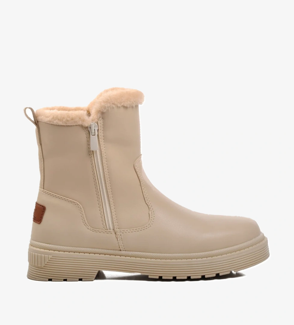 A Spor Aspor Bej İçi Kürklü Kadın Biker Bot model görseli