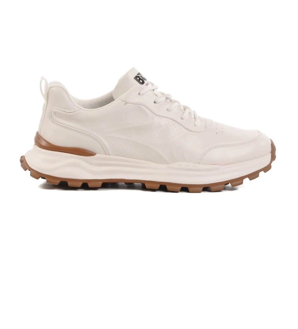 Bulldozer Beyaz Memory Foam Hakiki Deri Erkek Spor Ayakkabı 250427 M model görseli