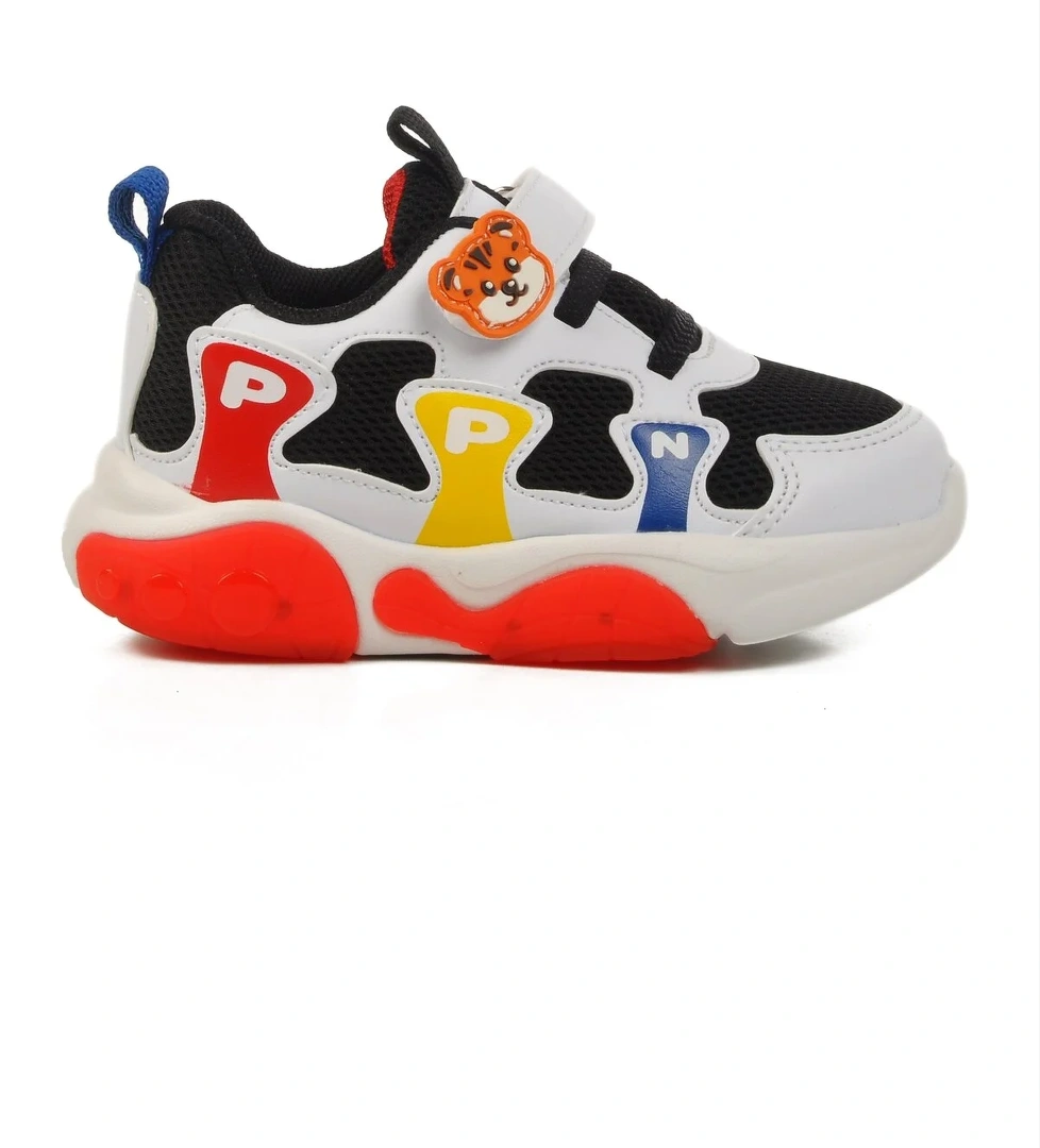 Pepino Siyah Lacivert Cırtlı Fileli Hafif Erkek Çocuk Spor Ayakkabı 1914 B model görseli