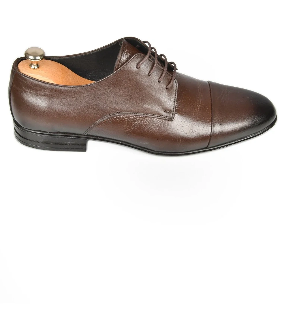 Deep Sea Deepsea Erkek Kahve Taba Bağcıklı Klasik İçi Dışı Hakiki Deri Ayakkabı 2409927 model görseli