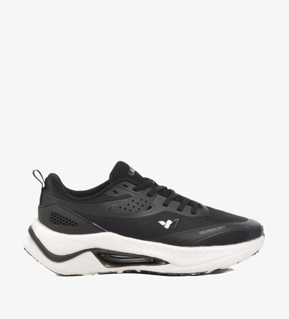 Siyah Fileli Hafif Esnek Memory Foam Erkek Spor Ayakkabı Tirispol M