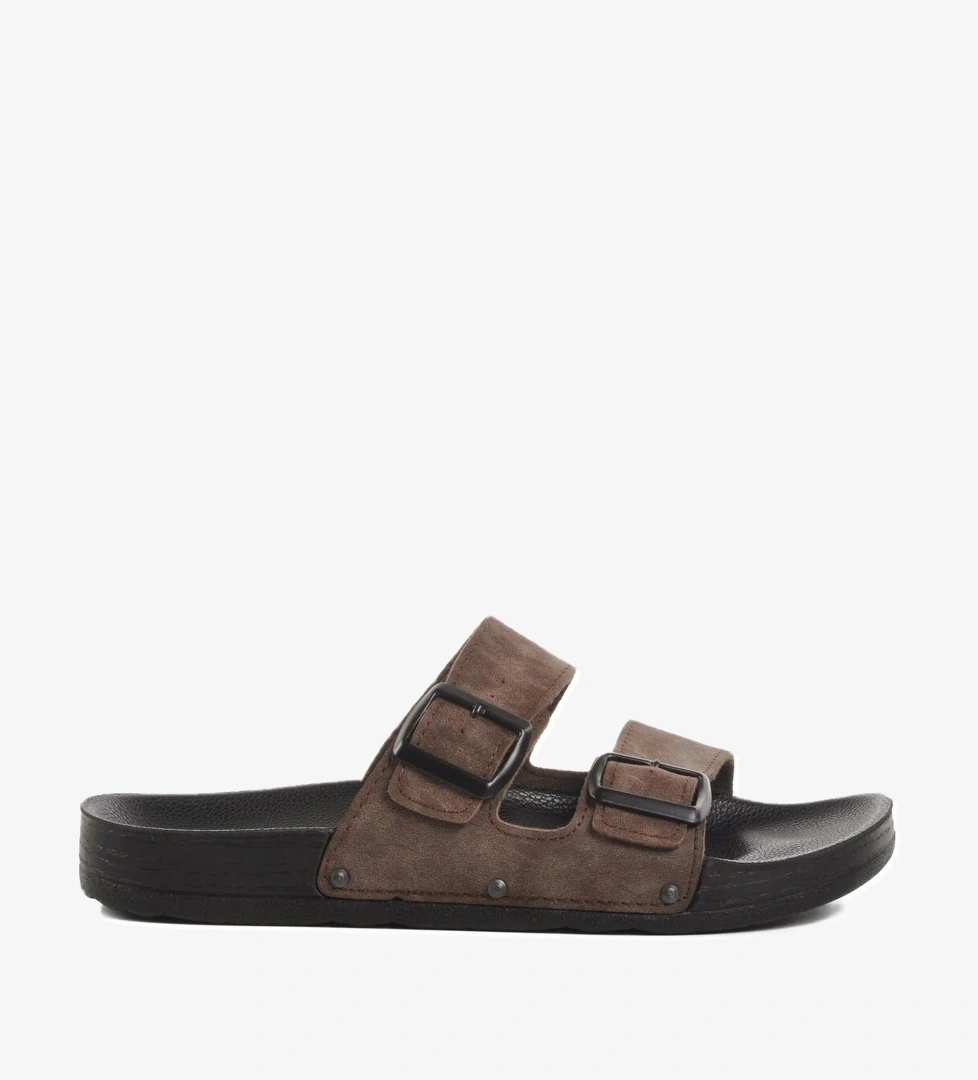 Kahve Nubuk Erkek Terlik PC-7241 M