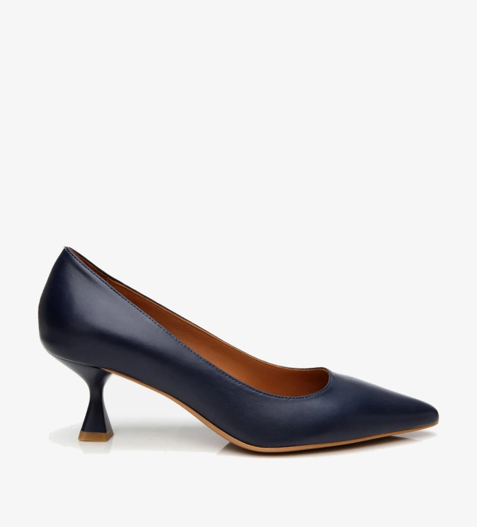 Kadın Deri Lacivert Stiletto - Görsel 1
