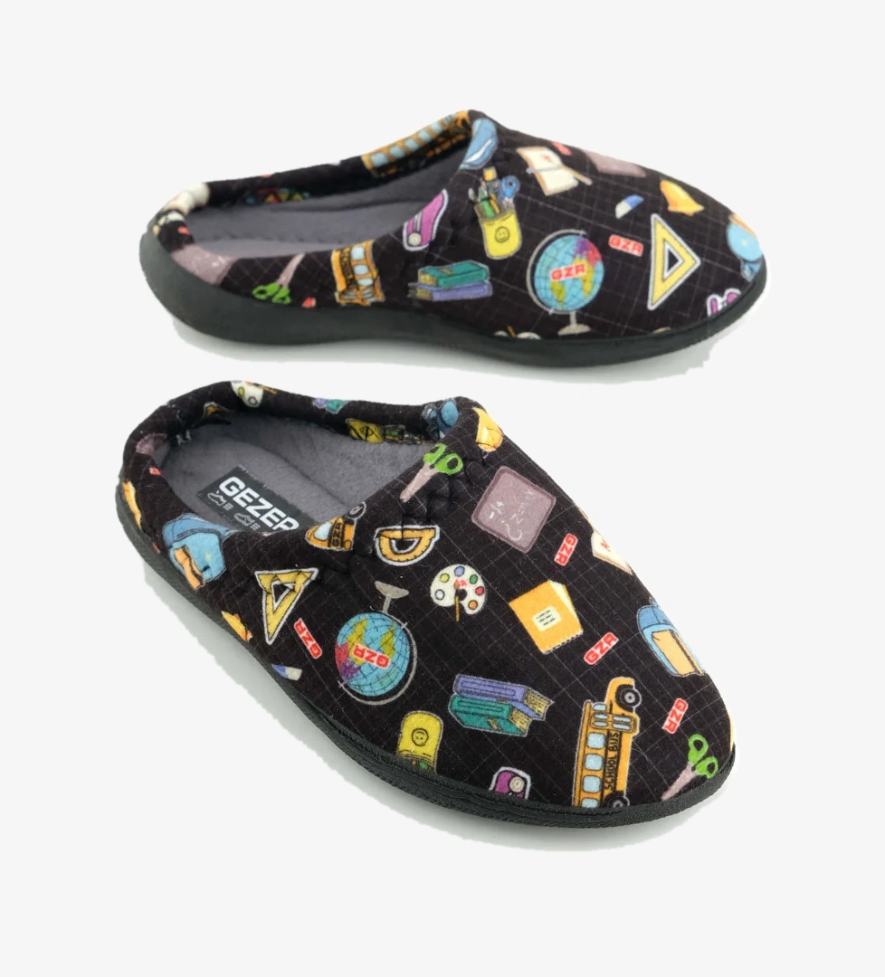 Erkek Çocuk Kışlık Rahat Taban Ev Bahçe Gondol Terlik - Görsel 1