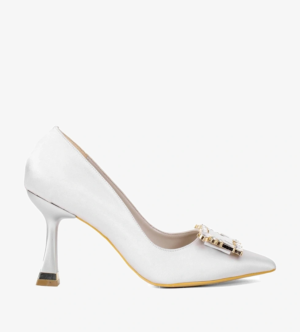 Ayakkabı Fuarı Elit Brk326s Kadın Tokalı Klasik Topuklu Ayakkabı model görseli