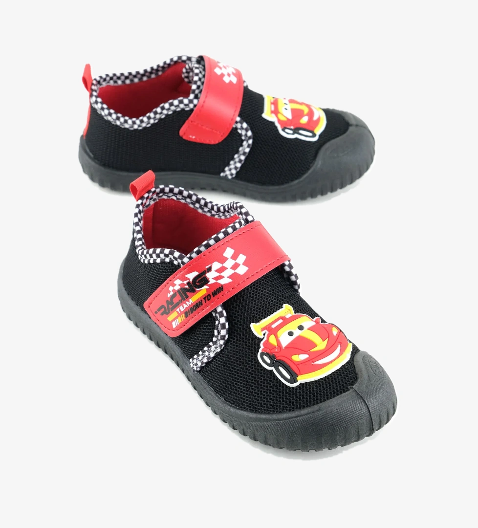 Yazlık Erkek Çocuk Rahat Taban Cırt Cırtlı Ayarlanabilir Keten Ev Okul Kreş Günlük Ayakkabı - Görsel 1