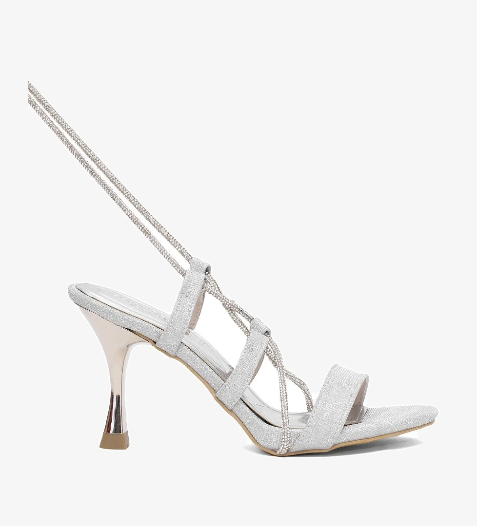 Ayakkabı Fuarı Elit PM309 K667T Kadın Abiye Ayakkabı Gümüş model görseli