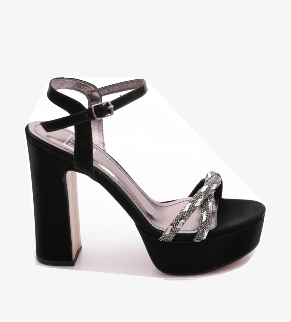 Dgn Pm08-k2036-1 Kalin Topuklu Bilekten Bağlamali Abiye Ayakkabi model görseli