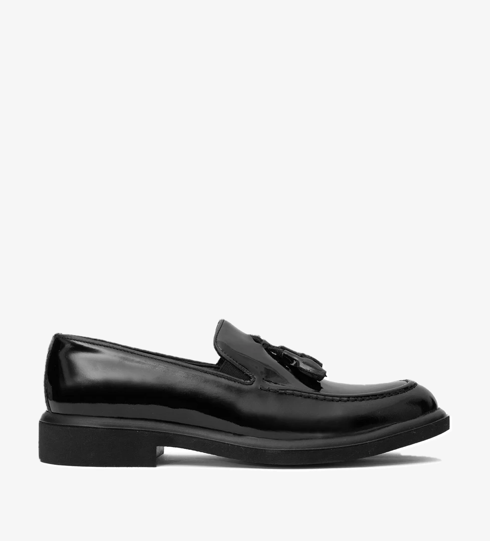 Elit SLGVF010R Erkek Hakiki Deri Rugan Klasik Ayakkabı Siyah - Görsel 1