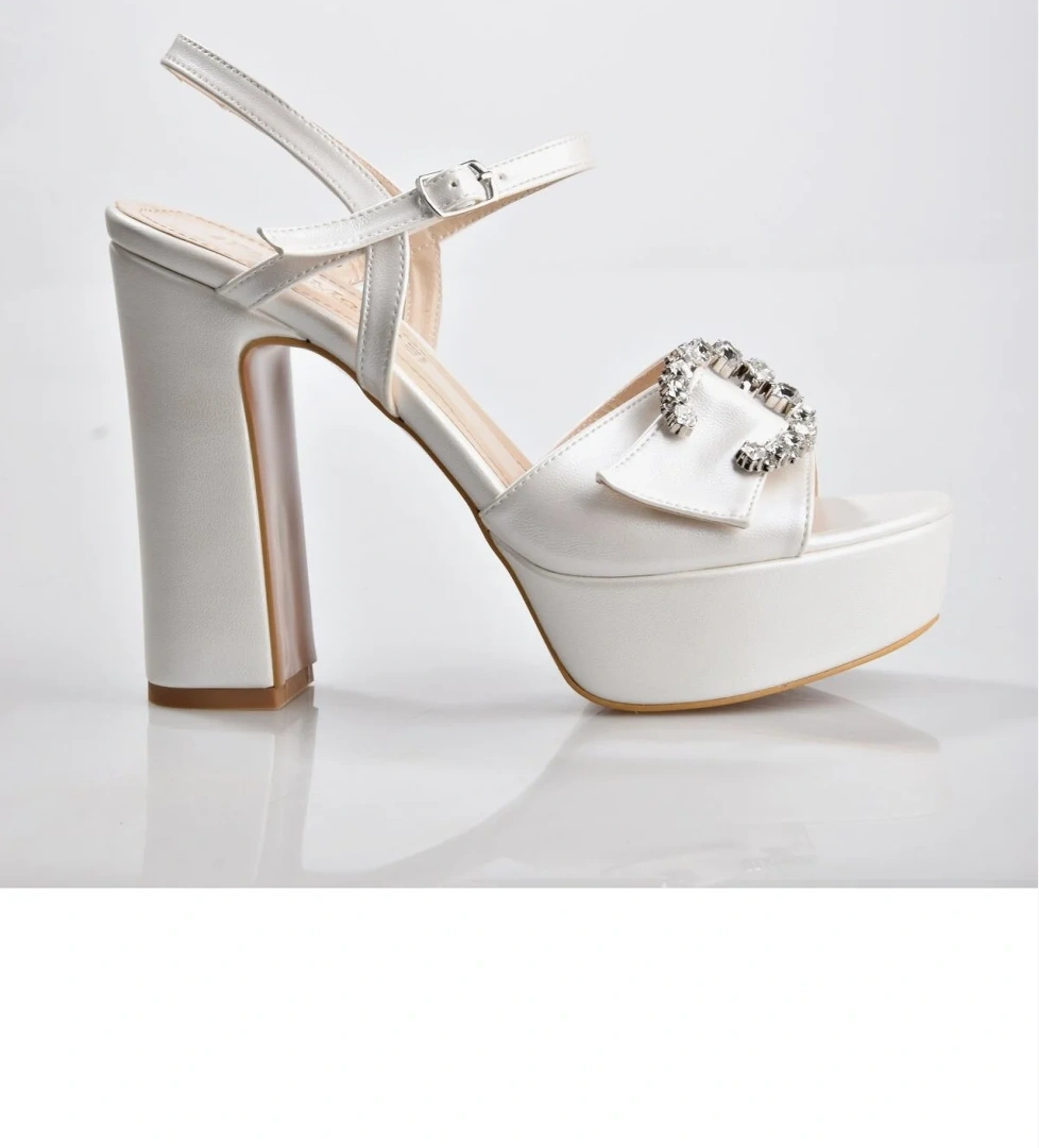 EK Park Moda K2051 Kadın Platform Topuklu Ayakkabı - Görsel 1