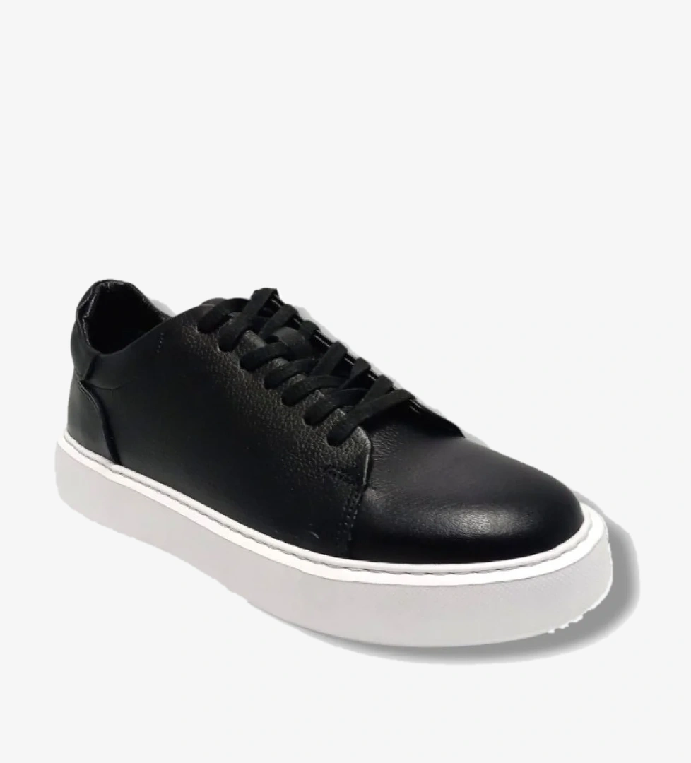 Cakgo 5087-25 Hakiki Deri Casual Erkek Ayakkabı Siyah Beyaz model görseli