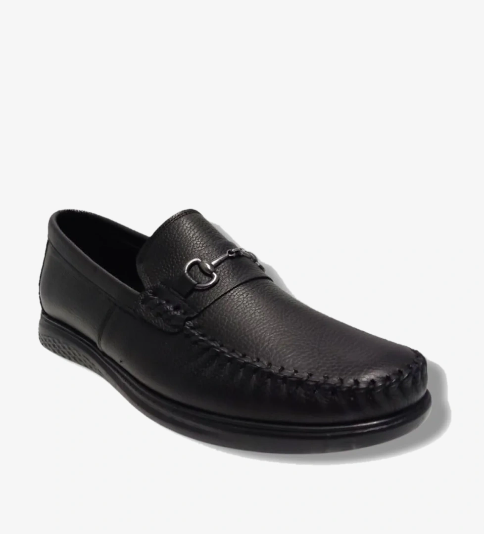 489-25 Hakiki Deri Tokalı Casual Erkek Ayakkabı 45-47 - Görsel 1