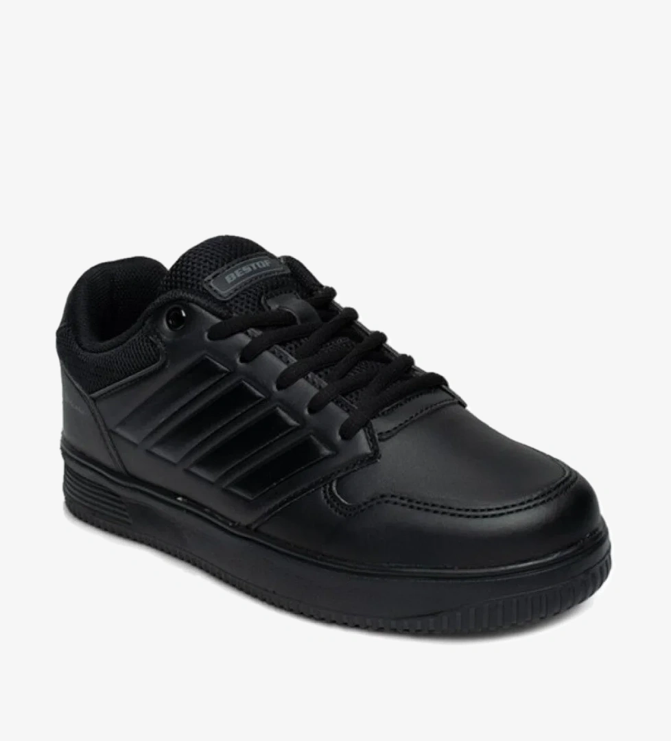 Bestof Best Of 074-25 Deri Slash Anatomik Sneaker Siyah 36-40 model görseli