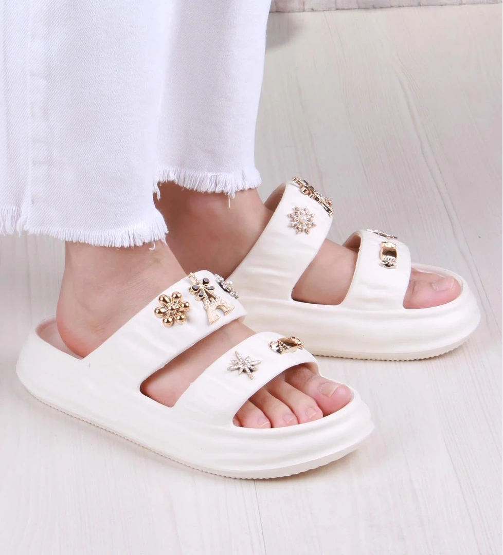 Smx EZ5118 Plaj Deniz Havuz Terliği Hafif Rahat Esnek Kadın Terlik