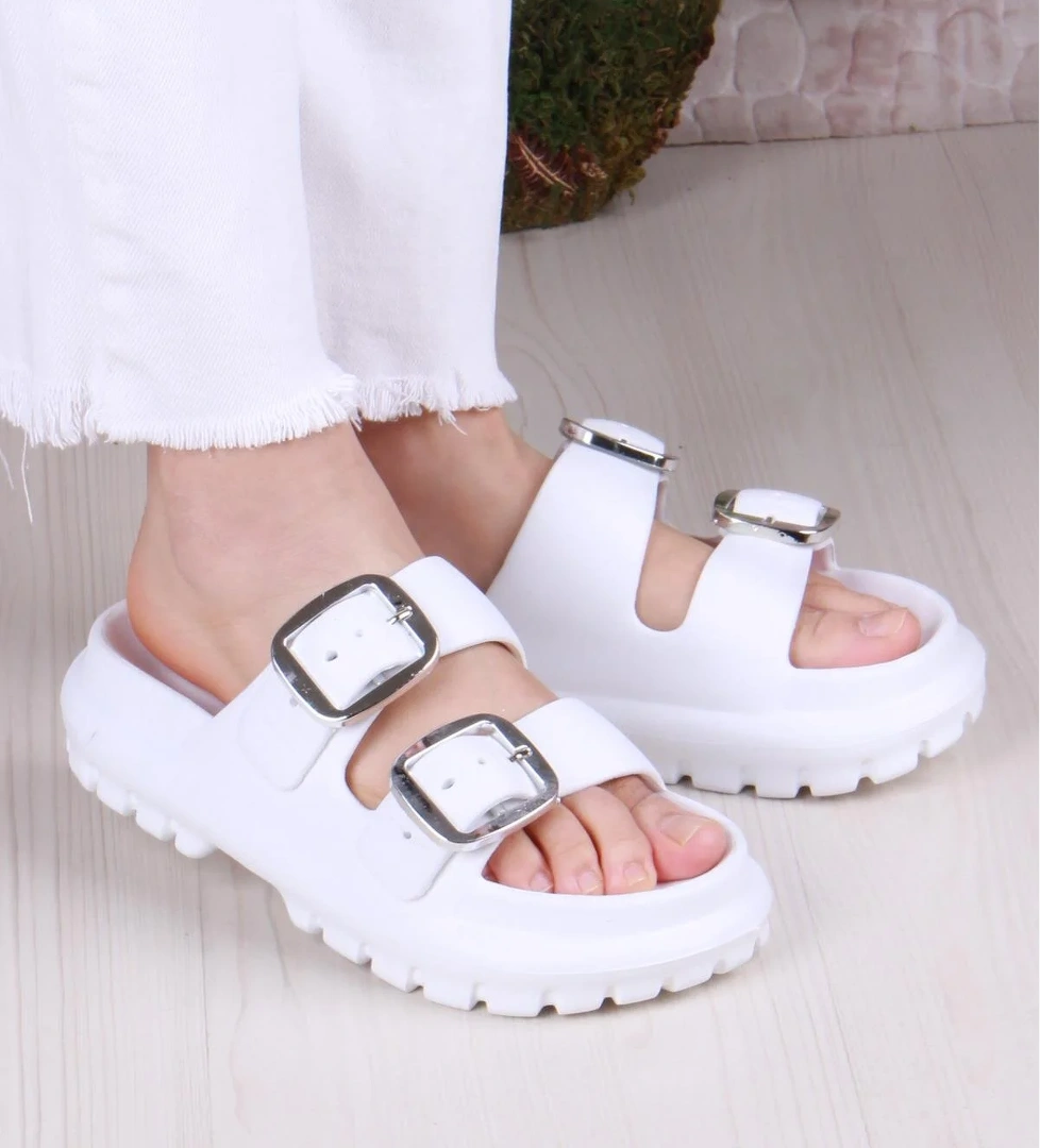 Smx EZ0173 Plaj Deniz Havuz Terliği Hafif Rahat Esnek Kadın Terlik - Görsel 1