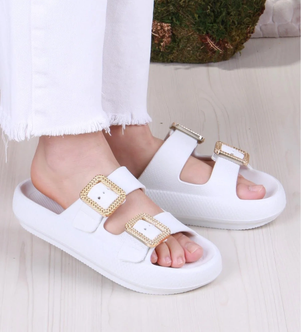 Smx EZ5095 Plaj Deniz Havuz Terliği Hafif Rahat Esnek Kadın Terlik - Görsel 1