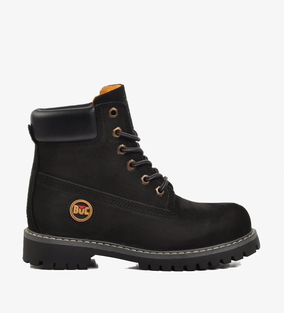 Bulldozer Siyah Nubuk Hakiki Deri Unisex Bot model görseli