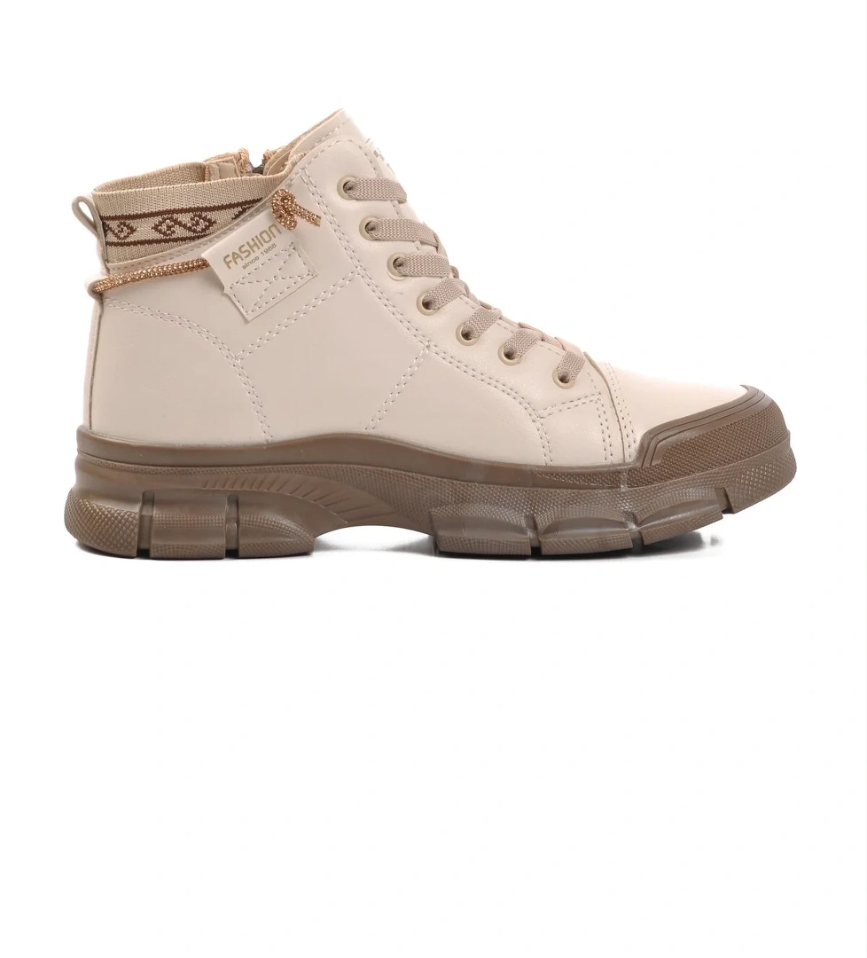 Walkway Bej Kahve İçi Polarlı Kadın Bot model görseli