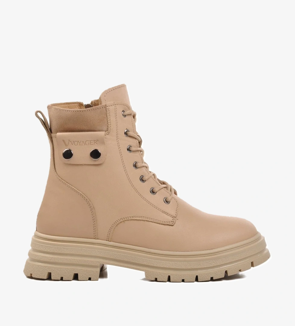 Voyager Bej Hakiki Deri Kadın Bot model görseli