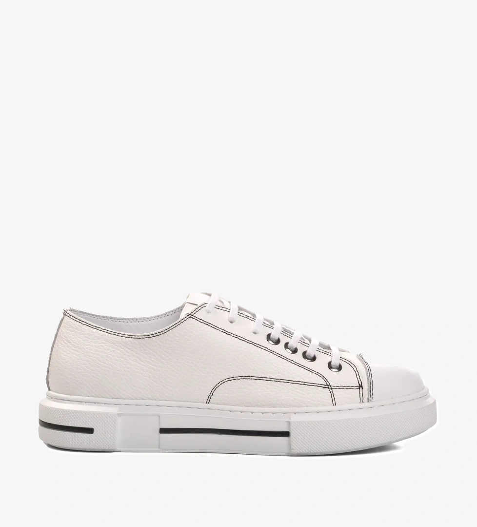 Aspor Beyaz Floter Erkek Sneaker Ayakkabı Premium