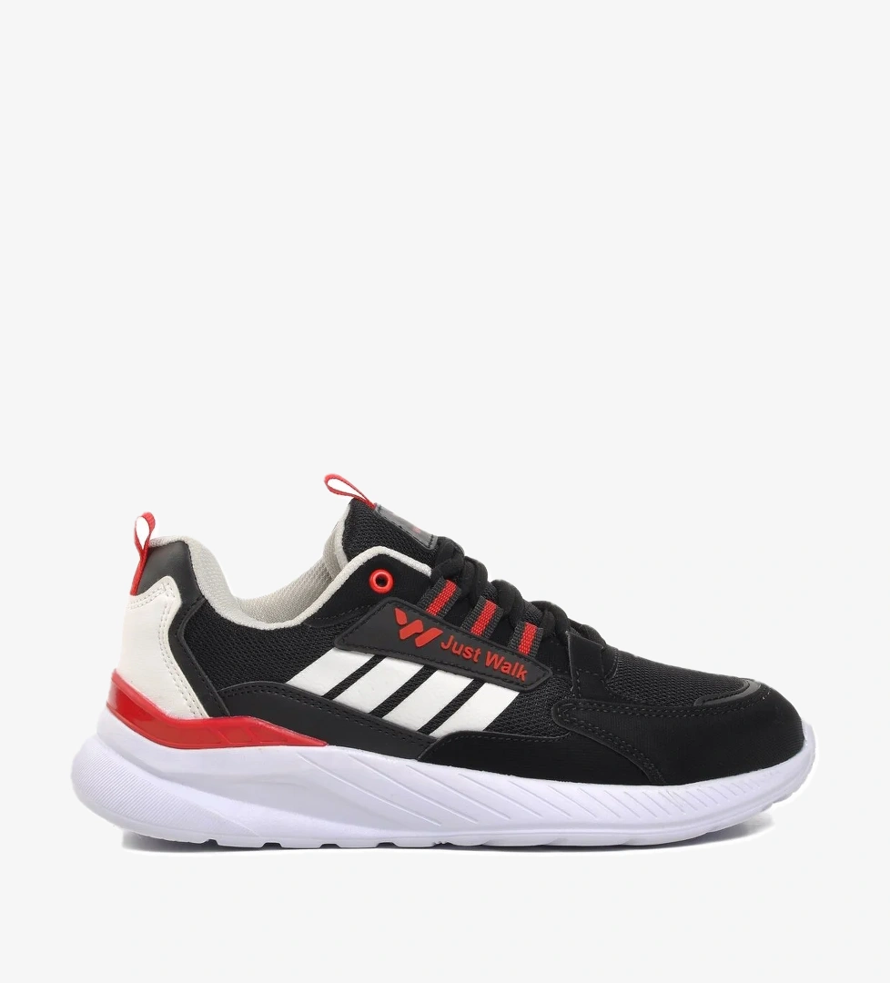 Siyah Beyaz Kırmızı Kadın Spor Ayakkabı Sneaker