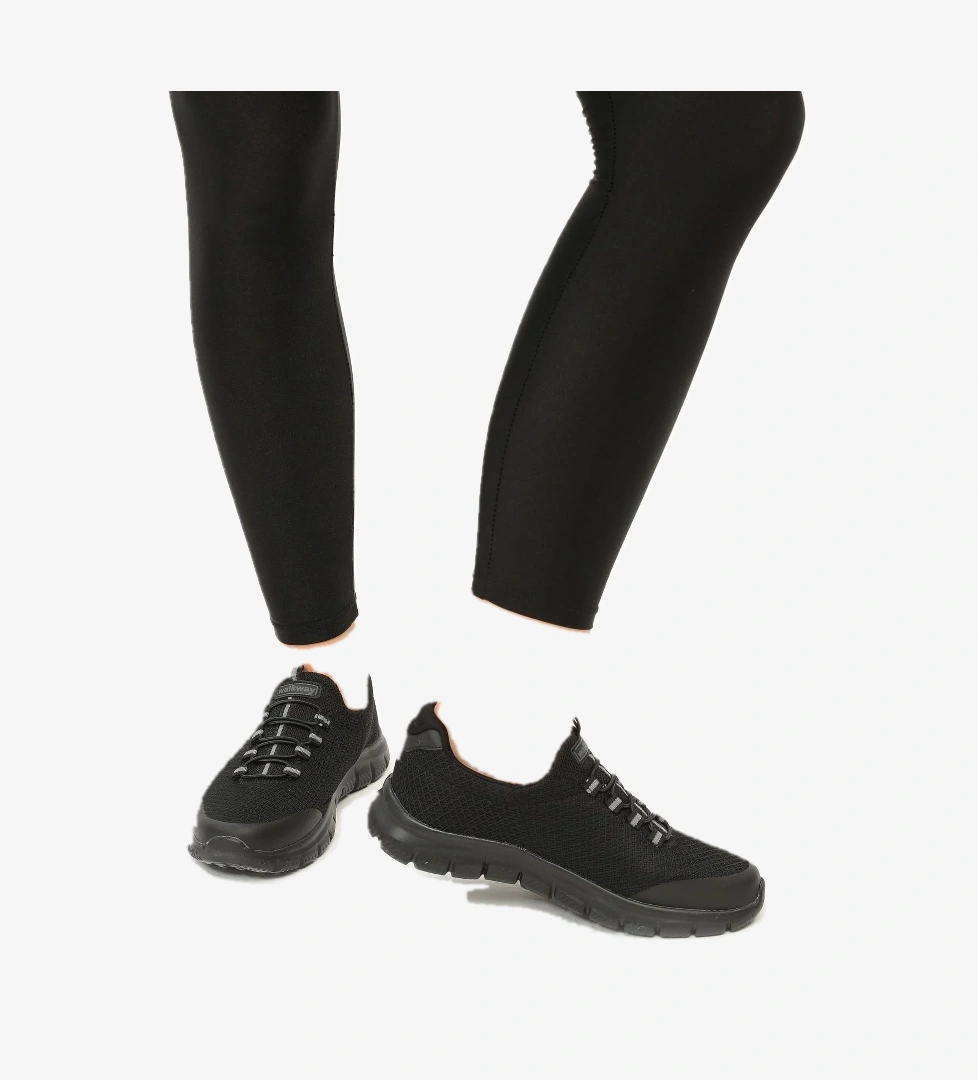 Siyah Siyah Comfort Kadın Spor Ayakkabı - Görsel 1