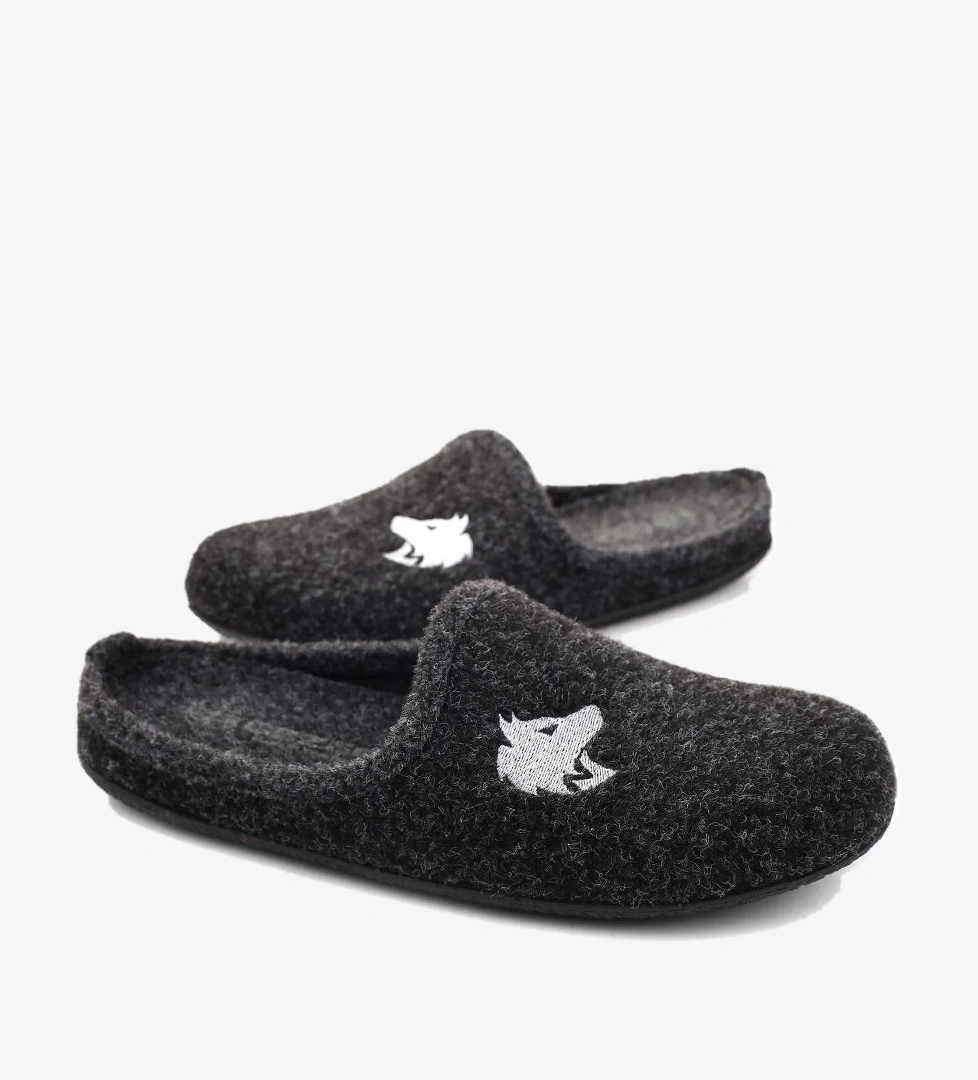 Gezer Gezer Siyah 15342 Erkek Kışlık Çıkarılabilir Keçe Taban Ev Halı Terliği Sandalet & Terlik | Flo Siyah - 1. görsel