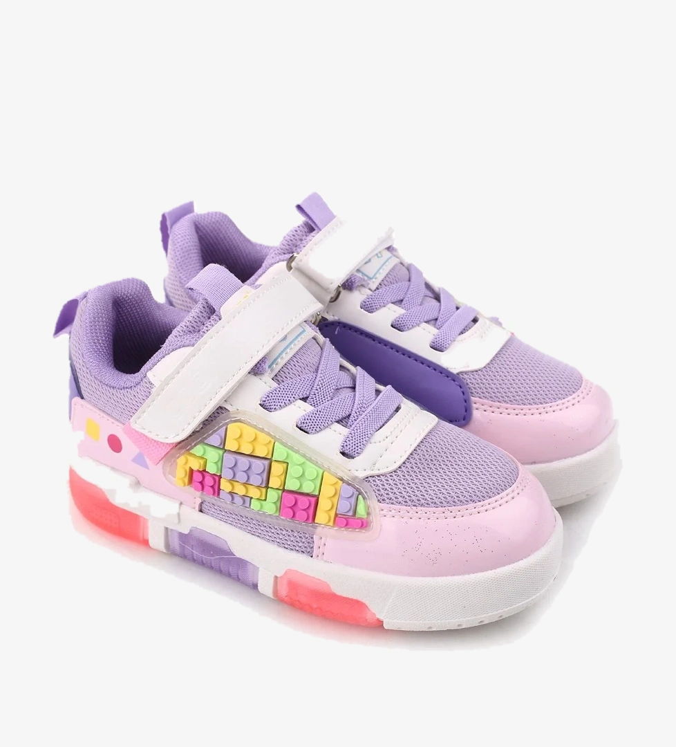 Papuç Sepeti Legos (Unisex) Kız-Erkek Çocuk Işıklı Spor Ayakkabı model görseli