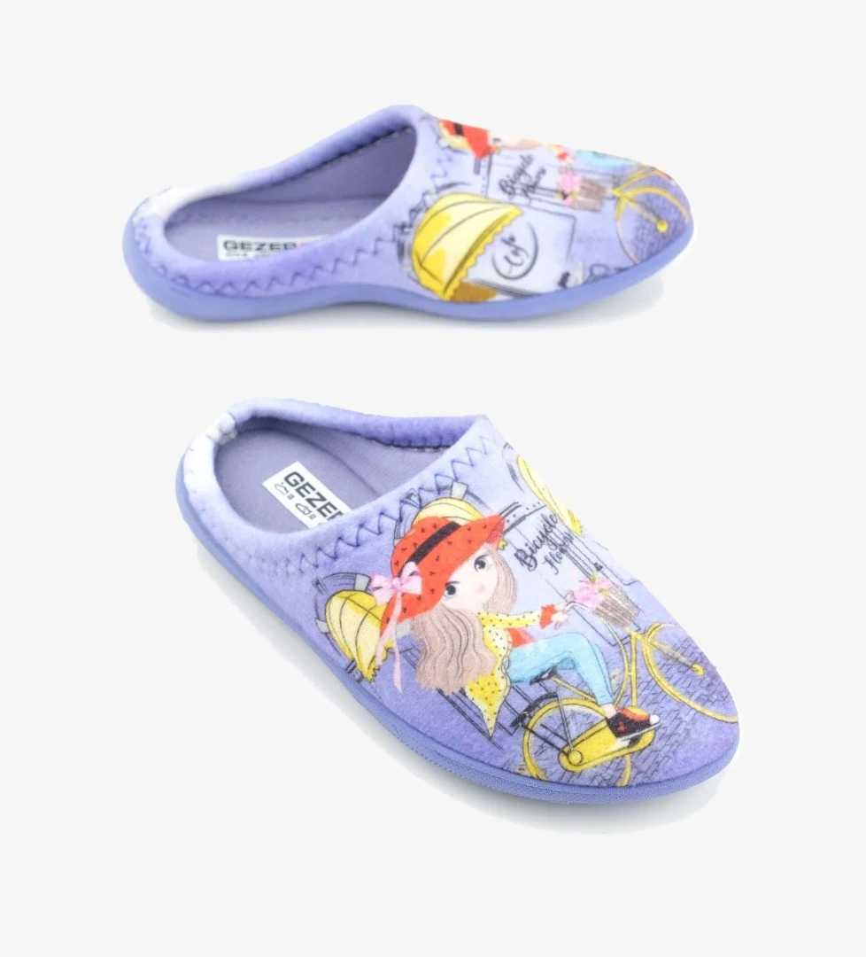 15385 Kız Çocuk Kışlık Rahat Taban Ev Halı Terliği