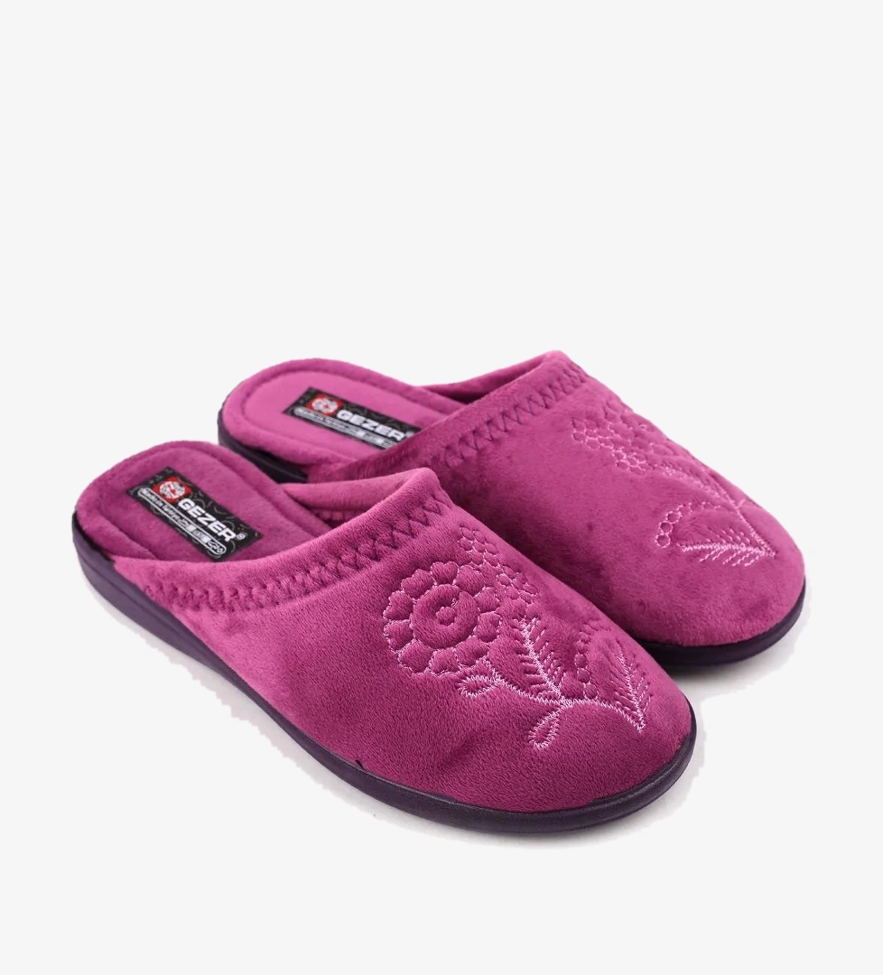 14520 Cırtlı Çıkarılabilir Taban Günlük Kadın Ev-Halı Terliği - Görsel 1