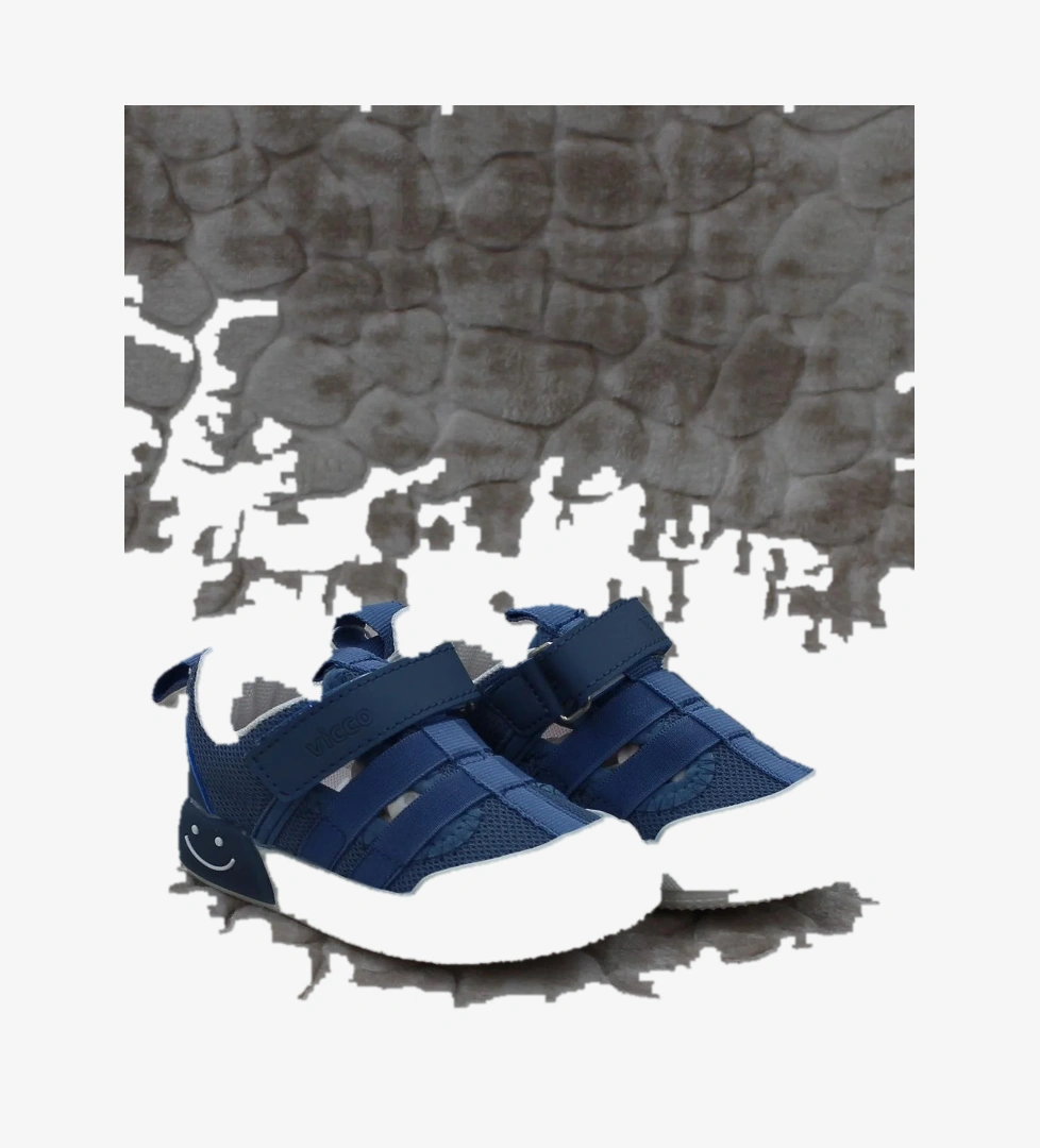 346.B24Y.145 Momo Kot Keten Işıklı Erkek Çocuk Ayakkabı - Görsel 1