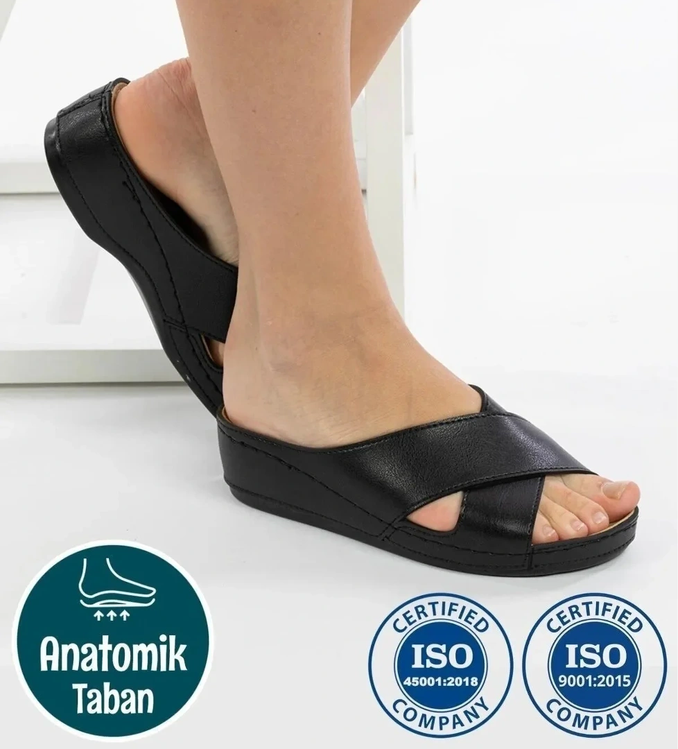 1802 Ortopedik İç Dış Konforlu Günlük Kadın Terlik