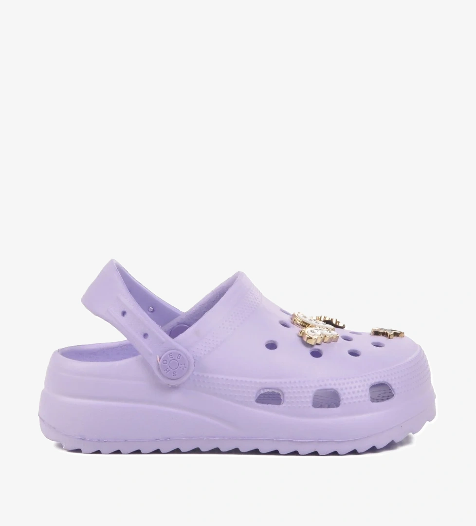 Lila Hafif Kız Çocuk Sabo Terlik 205 F