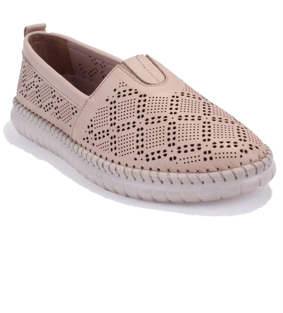 Dagoster Dza07-1236031 Siyah Bej Ortopedik Günlük Deri Kadın Ayakkabı model görseli