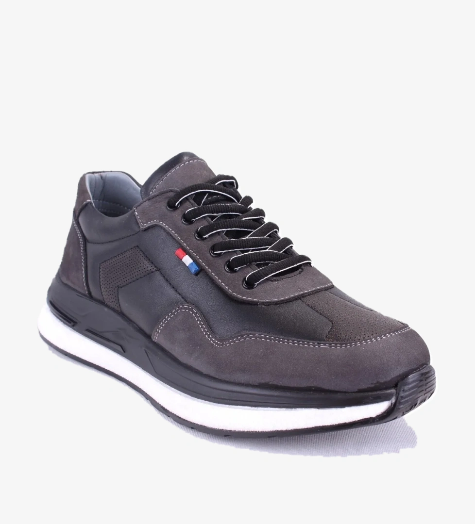 Dagoster Dma08-1976 Siyah Beyaz Ortopedik Günlük Erkek Deri Ayakkabı model görseli