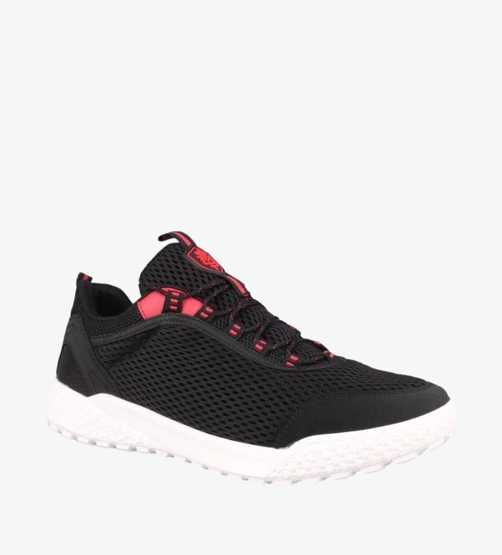 Erkek Günlük Ayakkabı - Siyah-Beyaz, Fileli