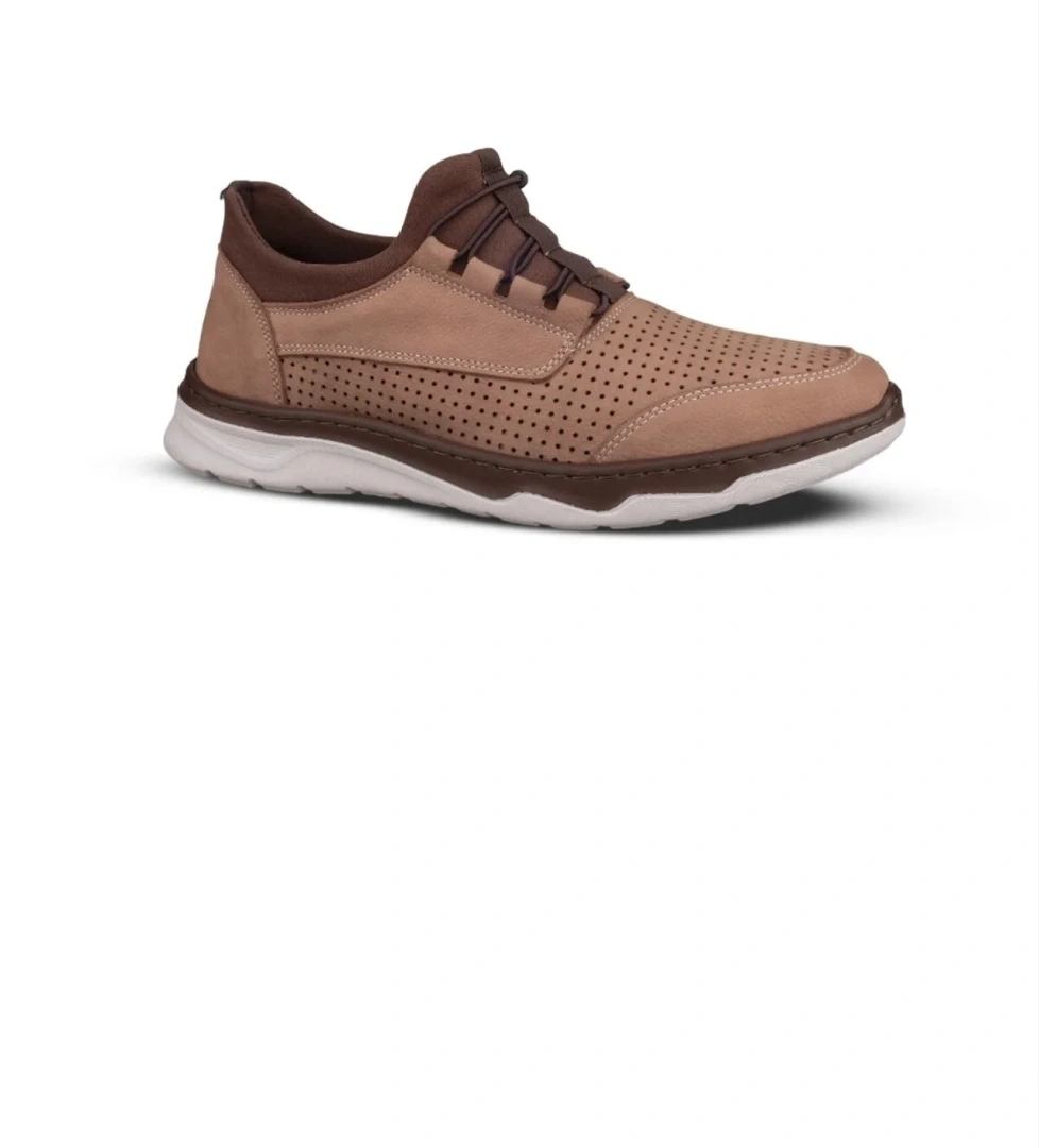 Erkek Günlük Ayakkabı - Kum, Deri