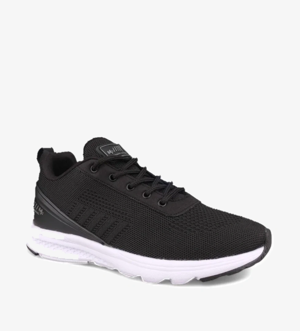 Erkek Yürüyüş Ayakkabısı - Siyah-Beyaz, Tekstil