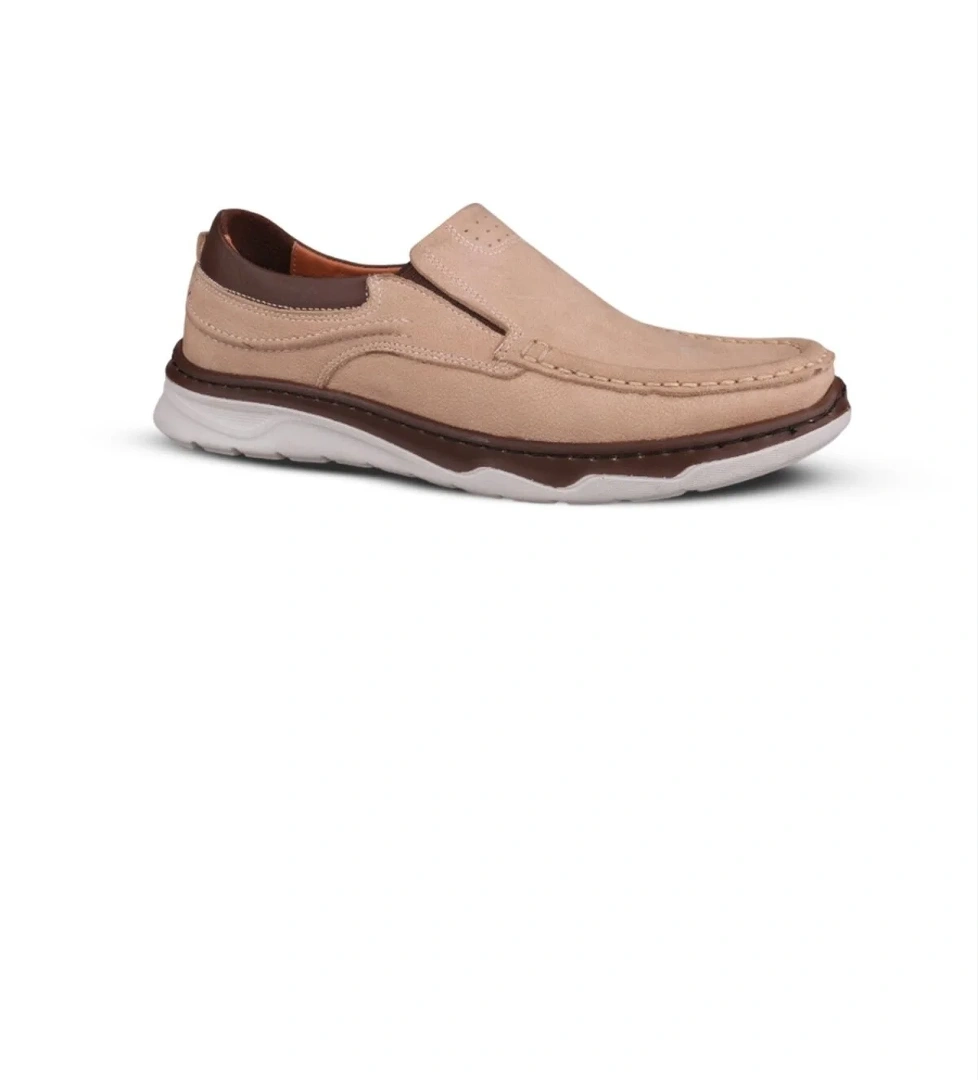 Erkek Günlük Ayakkabı - Bej, Süet