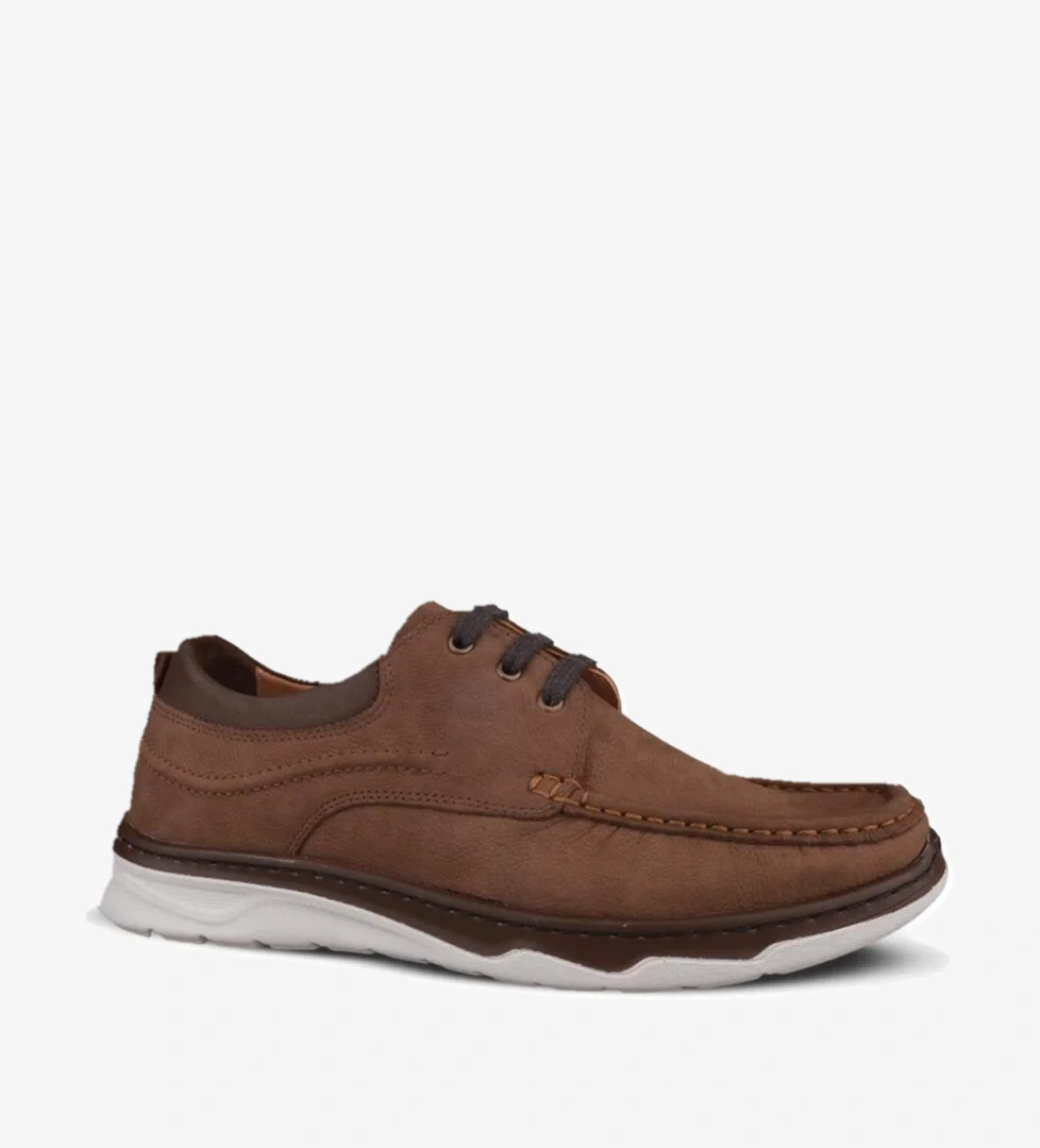 Günlük Ayakkabı - Kahve, Nubuk Deri