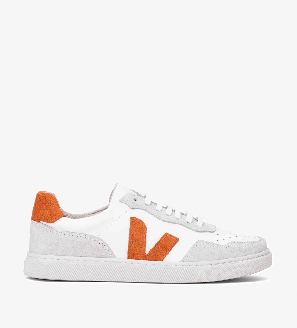 Elit Rch006-M44 Kadın Hakiki Deri Klasik Sneaker Beyaz - Görsel 1